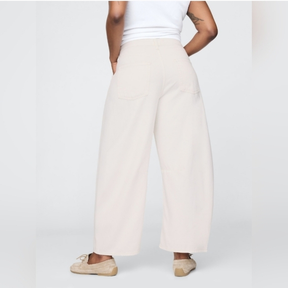 NWT Gap High Rise UltraSoft Horseshoe Jeans new off white - Picture 6 of 7